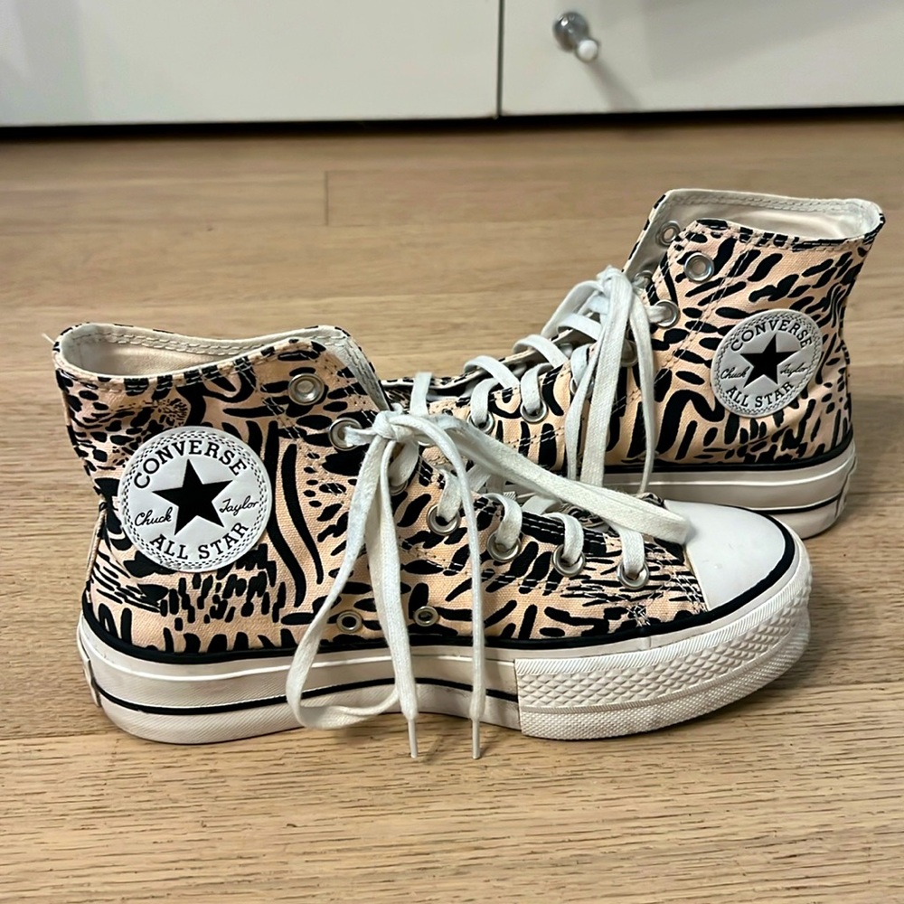 Converse platform high top sneakers
